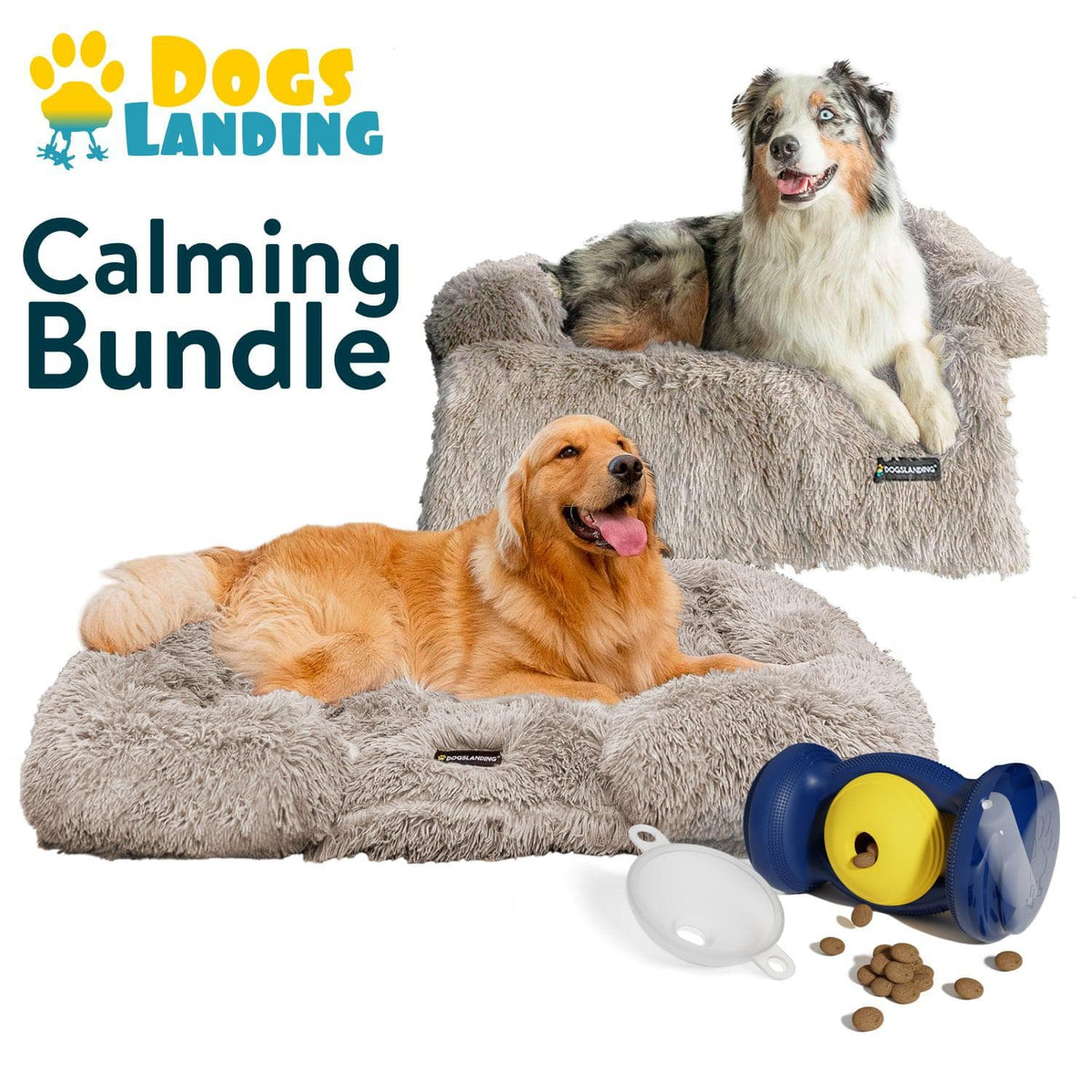 Dogs landing 2024 calming bed